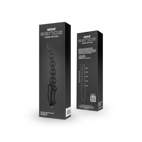 Анальний вібратор чорного кольору Nexus BENDZ Bendable Vibrator - 5
