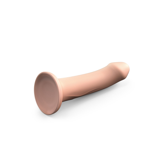 Насадка для страпону на присосці термоактивна силіконова тілесного кольору Dorcel Real Pleasure розмір L - 2