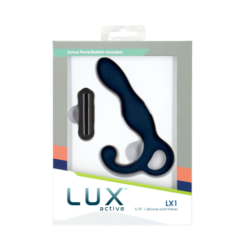 Вібромасажер простати темно синього кольору Lux Active LX1 Anal Trainer - 4