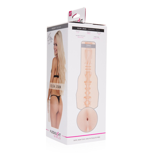 Мастурбатор в колбе анус из киберкожи телесного цвета порноактрисы Elsa Jean Fleshlight - 9