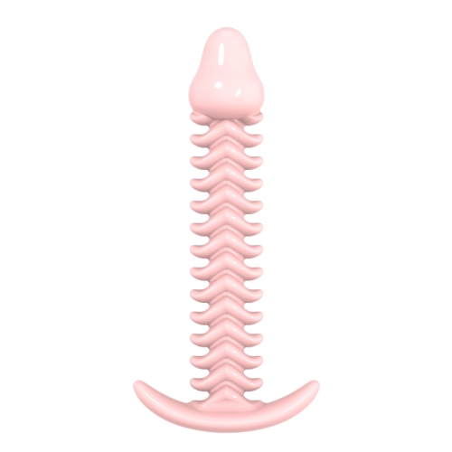 Анальна пробка ребриста тілесна Meleon First Bloom Butt Plug - 2