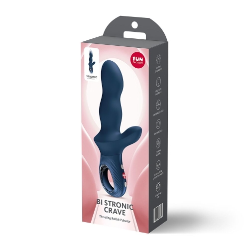 Пульсатор для точки G із кліторальним відростком синій Fun Factory Bi Stronic Crave - 6