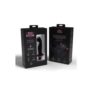 Набір секс іграшок для анальних ігор чорно-рожевого кольору Dream Toys Sex Room 6 предметів