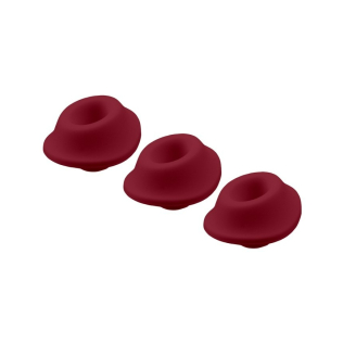 Сменные насадки средние для Womanizer Classic и Premium бордового цвета 3 штуки