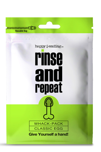 Мастурбатор яйце білого кольору Happy ending Rinse and repeat whack pack egg - 2