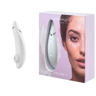 Безконтактний вакуумний стимулятор для клітора білий Womanizer Premium