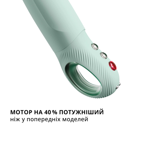 Суперпульсатор для точки G зеленого кольору Fun Factory STRONIC G FORTE sage - 5