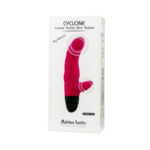 Вібратор зі стимуляцією клітора Adrien Lastic Cyclone Magenta - 4