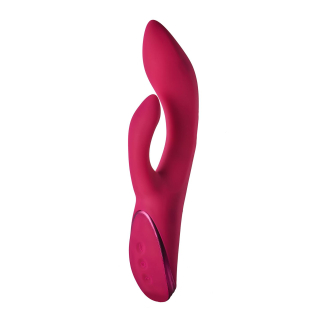 Вибратор с отростком для клитора красного цвета Dream Toys SPARKLING JULIA