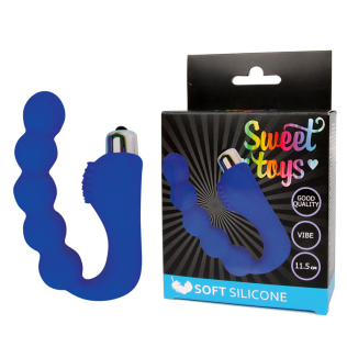 Вібратор-кульки для стимуляції точки Джи синій Sweet Toys L