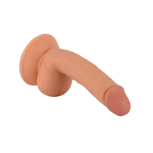 Фалоімітатор реалістичний на присосці Realistic Dong Flesh Mr. Rude 6.7 бежевий - 3
