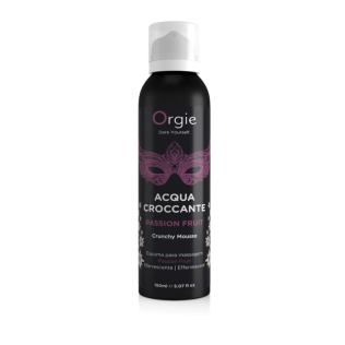 Шипуча зволожуюча пінка для масажу з ароматом маракуї Orgie Acqua Crocante 150 мл