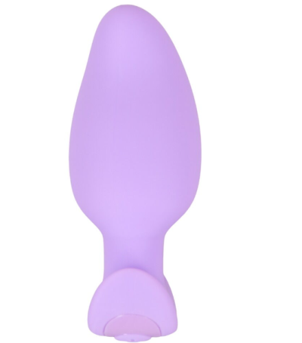 Анальна фіолетова вібропробка Soft Silicone Vibrating Mini Butt Plug - 9