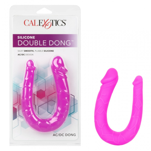 Двухсторонний фаллоимитатор реалистичный розового цвета California Exotic Novelties - 10
