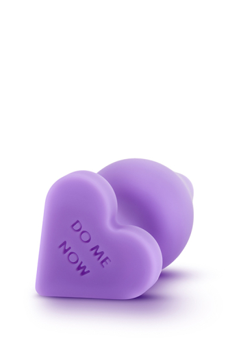Анальная пробка для начинающих фиолетовая PLAY WITH ME CANDY HEART DO ME PURPLE - 4