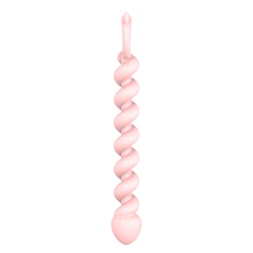 Анальні намиста ребристої форми тілесні Meleon Intimate Anal Beads - 4