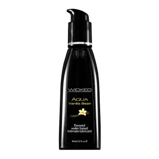 Оральний лубрикант на водній основі зі смаком ванілі Wicked sensual care Аqua 60 мл