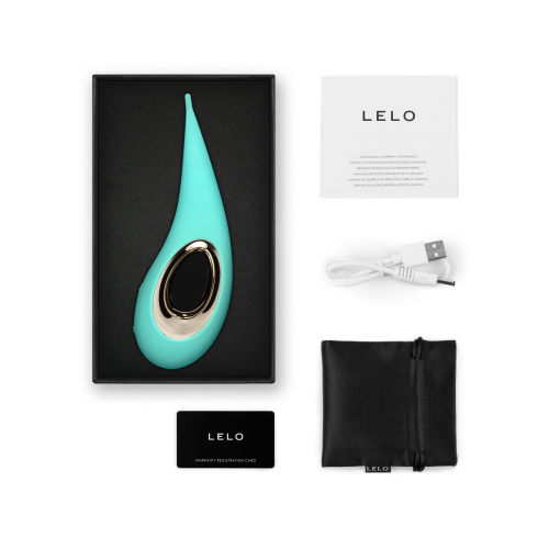 Клиторальный точечный стимулятор бирюзового цвета Lelo Dot - 7