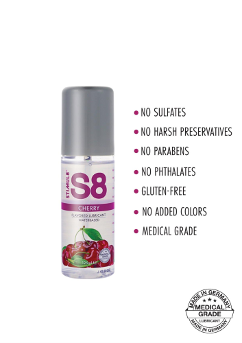 Лубрикант оральний на водній основі зі смаком вишні Stimul8 Flavored Lube water based 125 мл - 2