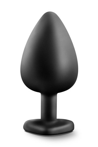 Анальна пробка з каменем чорна TEMPTASIA BLING PLUG LARGE - 1