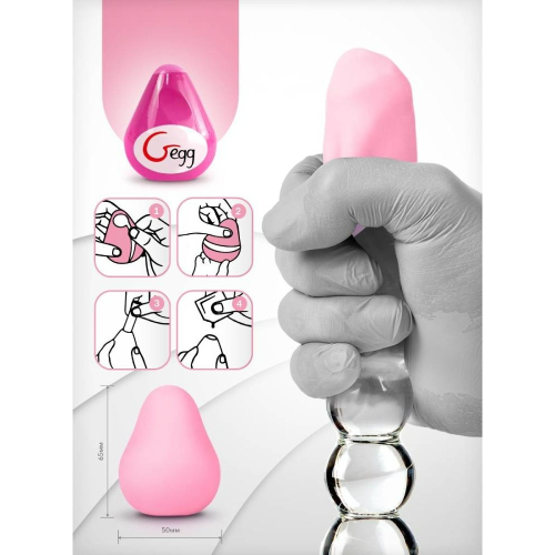 Мастурбатор Яйце для чоловіків Рожеве Gvibe NEW! Gegg - 5