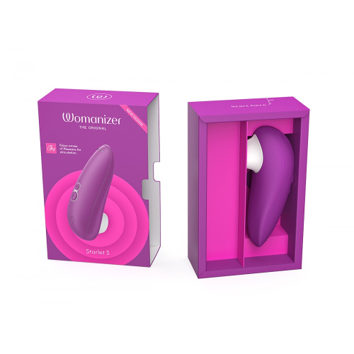Вакуумный клиторальный стимулятор фиолетовый Womanizer Starlet 3 - 9