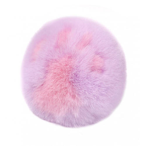 Анальная пробка с пушистым розовым хвостом Kitten Paw Fluffy Plug with Tail - 2
